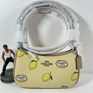 NWT Coach Teri Shoulder Bag With Lemon Print CBA53 Garden Glade Multi
